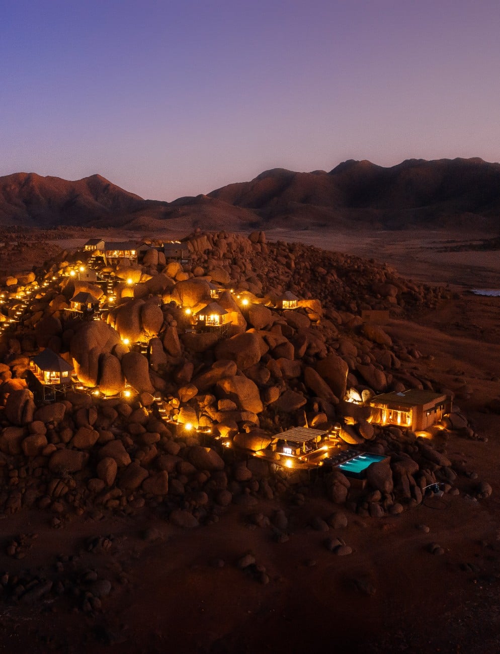 Perched atop a rocky outcrop in the Namib Desert, Zannier Sonop offers a kind of stillness increasingly