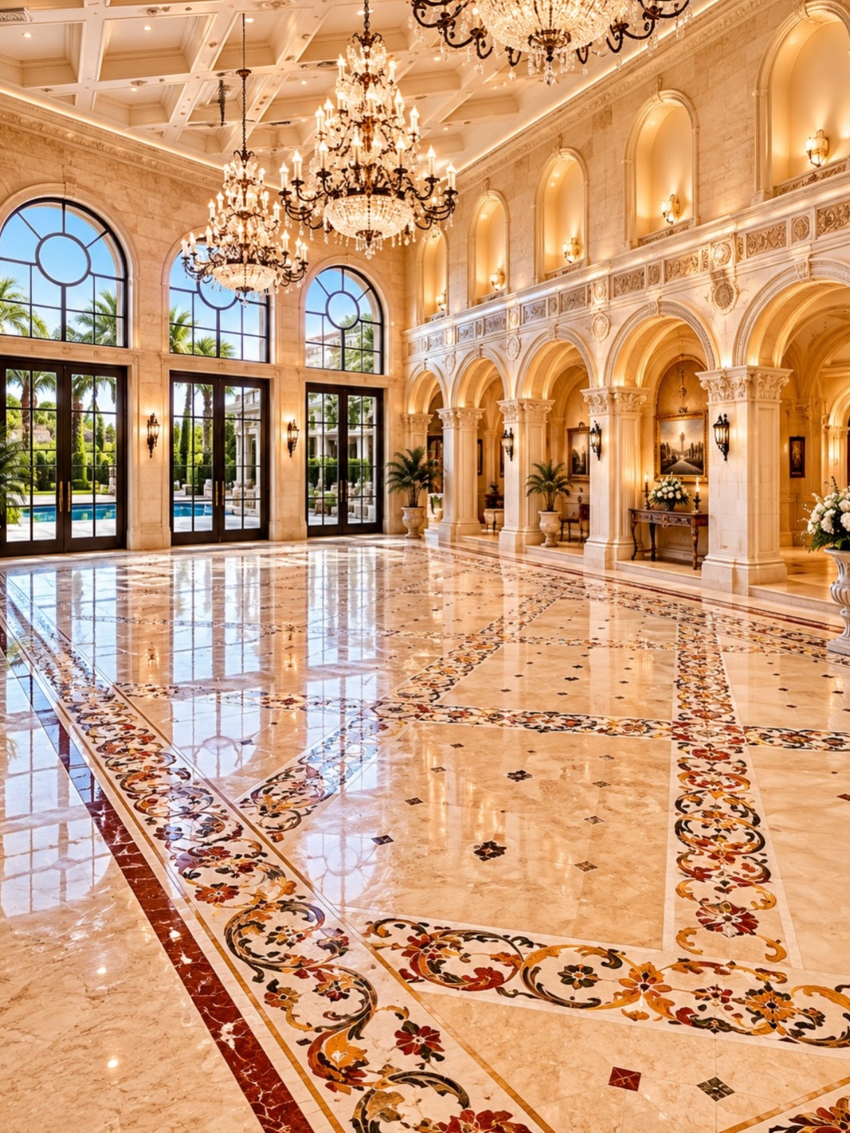 Among the property's most distinctive features is a ballroom complete with an orchestra loft.