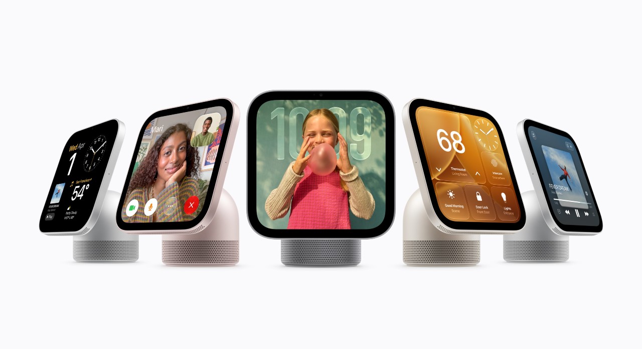 Apple HomeView combines Siri AI, Apple Intelligence, FaceTime, Apple Music and smart home management in a 7 inch Liquid Retina display. Available in tabletop and wall mounted designs, it promises personalised experiences, immersive sound and privacy focused home automation