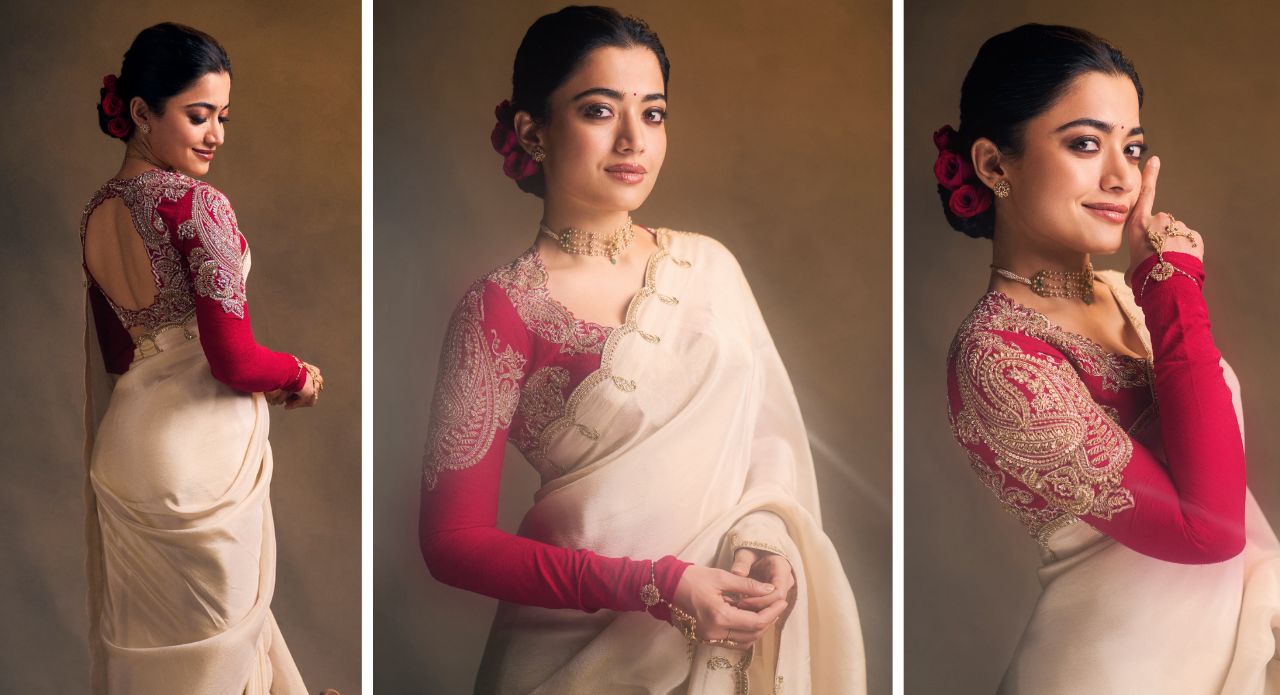 Rashmika Mandanna Brings Understated Luxury to Ranabaali in Rs 1.31 Lakh Saree