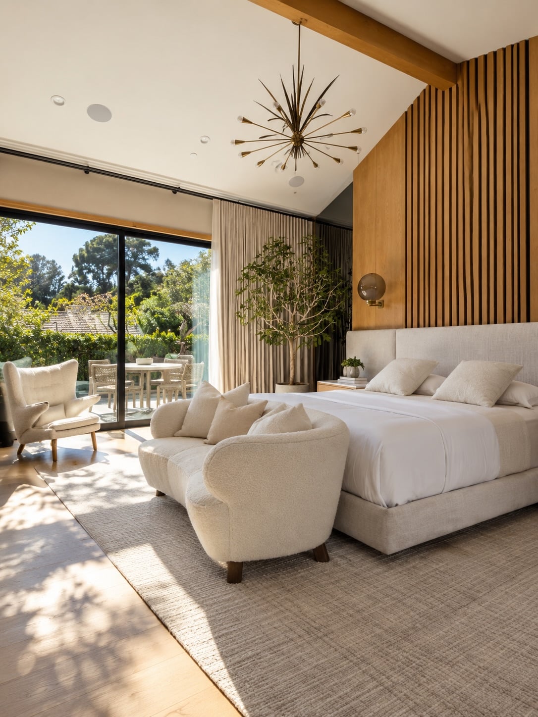 Step outside and the experience deepens. Secluded terraces provide quiet corners for morning coffee or long,