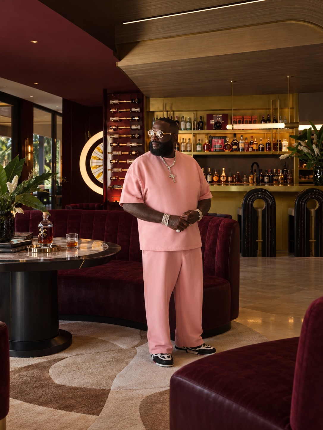 The first is the dressing room, filled with sneakers, a nod to the culture that has always run