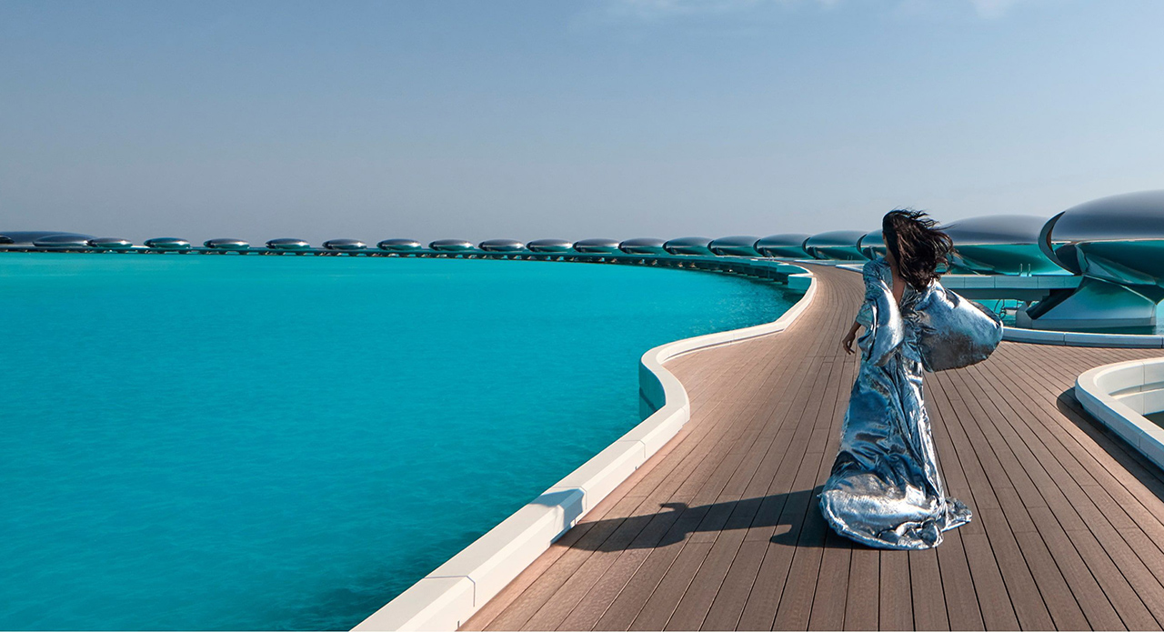 Discover seven otherworldly luxury hotels: Giraffe Manor, Shebara Resort, Icehotel, The Muraka, Montaña Mágica Lodge, Skylodge Adventure Suites and Desert Rock