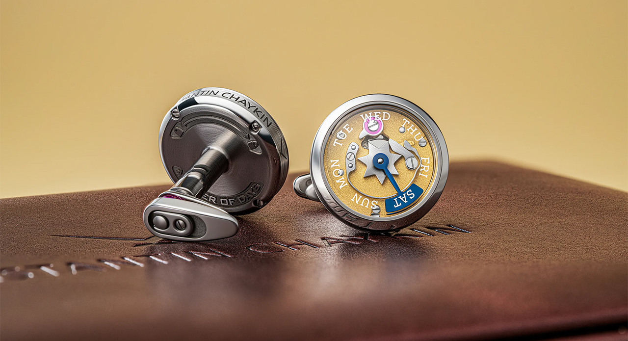 Konstantin Chaykin’s New Mechanical Cufflinks Turn Timekeeping Into An Art