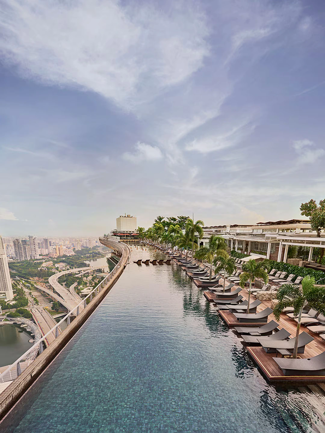 Few hotel swimming pools are as instantly recognisable as the SkyPark Infinity Pool